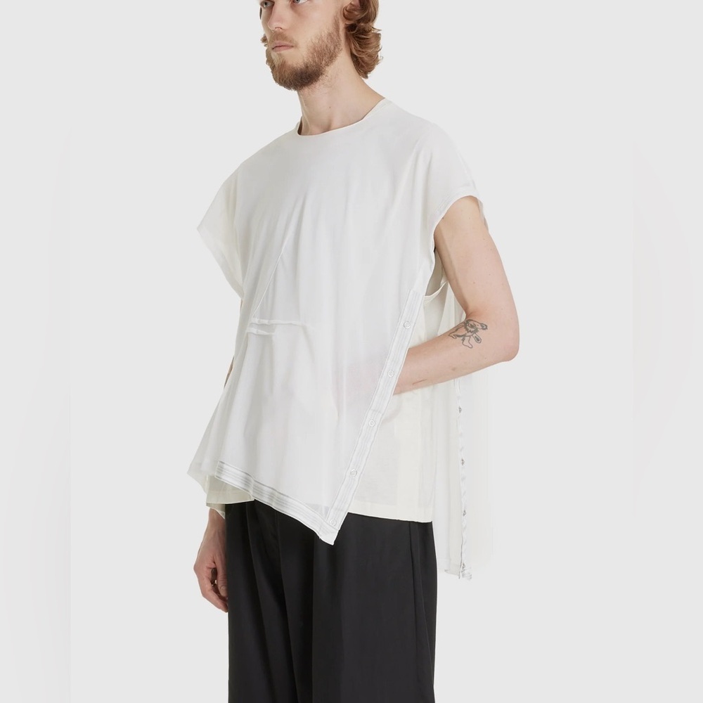 KIKO KOSTADINOV Inex Mesh Sleeveless Top Off White Size 50 VGUC